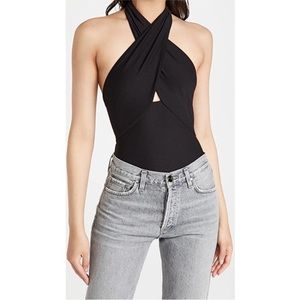 Alix NYC Oliver Thong Bodysuit In Black